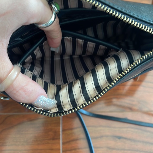 COPY - Black Vegan Leather Crossbody Bag Purse with Gold Hardware - Picture 11 of 15